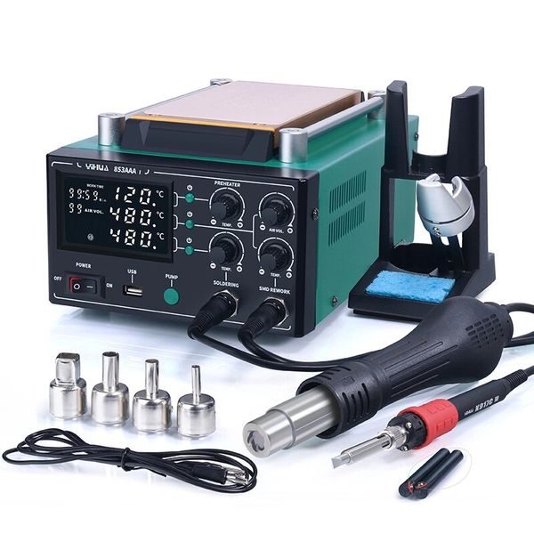 Horkovzdušná pájecí stanice YIHUA 853AAA-I 3v1 1240W