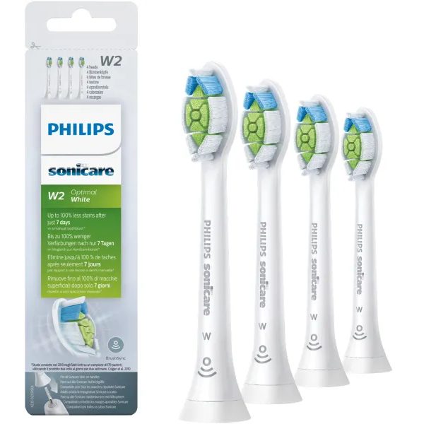 Philips Sonicare Optimal White HX6064/10 – Replacement Brush Heads (4 pcs)