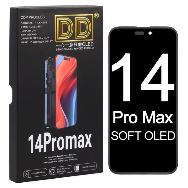 LCD displej iPhone 14 Pro Max + dotykové sklo (120 Hz DD Soft OLED)