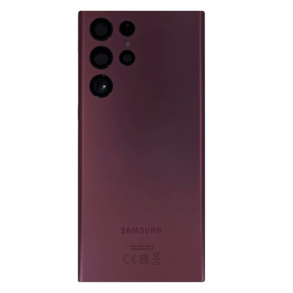 Samsung Galaxy S22 Ultra 5G Zadní kryt baterie S908 (Service Pack) burgundy