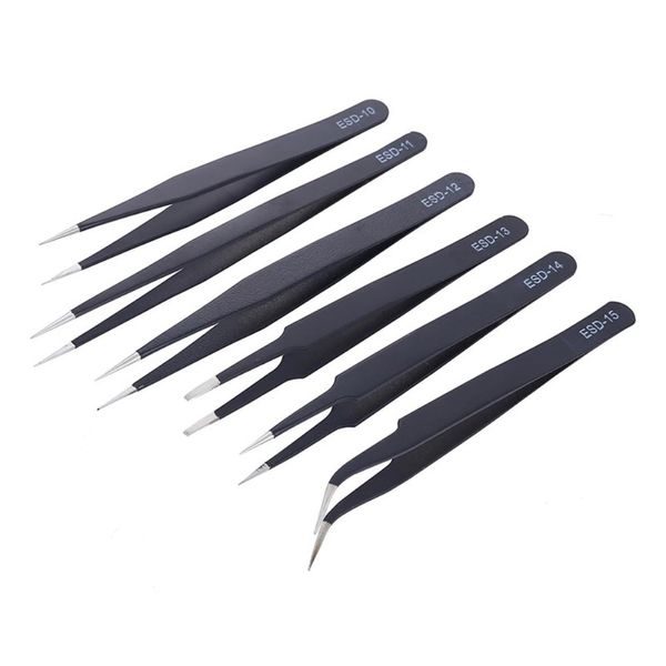 ESD Tweezers Set 6 pcs