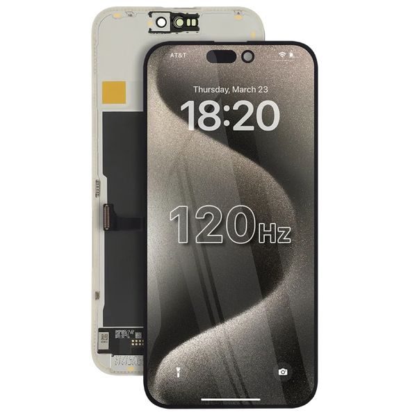 LCD displej iPhone 15 Pro Max + dotykové sklo (120 Hz FHD SOFT-OLED REPART ULTRA)