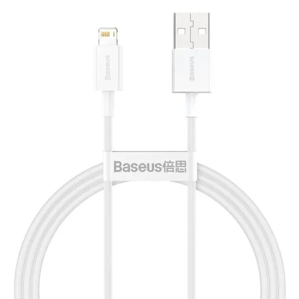 Kabel Baseus Superior Series Cable USB to Lightning 2.4A 1m bílý