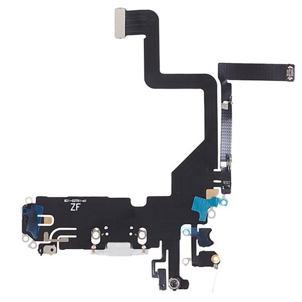 iPhone 14 Pro Charging Dock Connector with Microphone - White