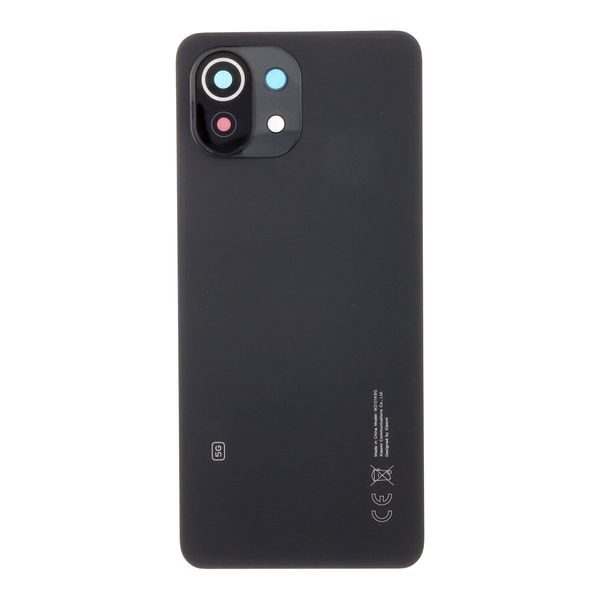 Xiaomi Mi 11 Lite 5G Replacement Battery Cover with Camera Lens Black