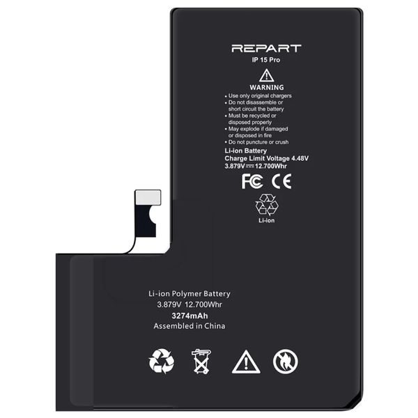 REPART Battery for iPhone 15 Pro