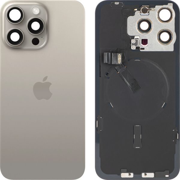 Zadný kryt batérie iPhone 15 Pro Max (originálny PULL) Prírodný titán