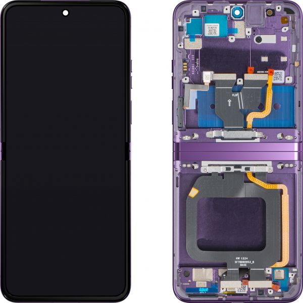 Motorola Razr 40 LCD displej dotykové sklo originálne (Service Pack) vnútorný - Grape Compote