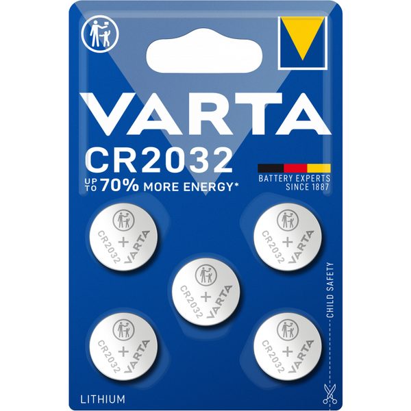 VARTA CR2032 Batteries (Pack of 5)