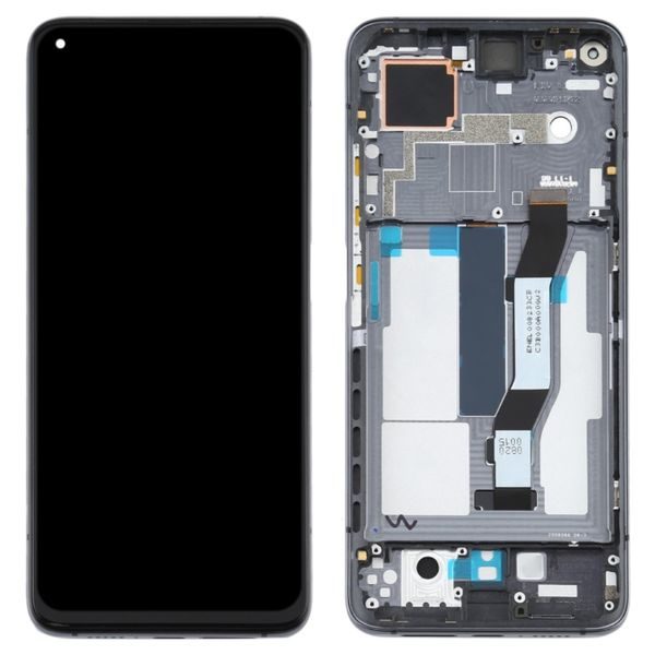 Xiaomi Mi 10T 5G / 10T Pro 5G LCD touch screen digitizer with frame Black (Service Pack)