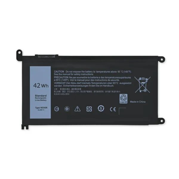 WDX0R battery for Dell Inspiron 13 5368, 5378, 5379, 7368, 7378; 14 5468, 7460, 7472; 15 5565, 5567, 5570, 5578, 7569, 7570, 7573, 7580; 17 5765, 5767 and 5770