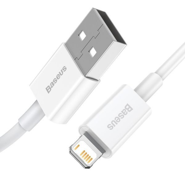 Baseus Superior Series USB-A to Lightning Cable 2.4A 1m White