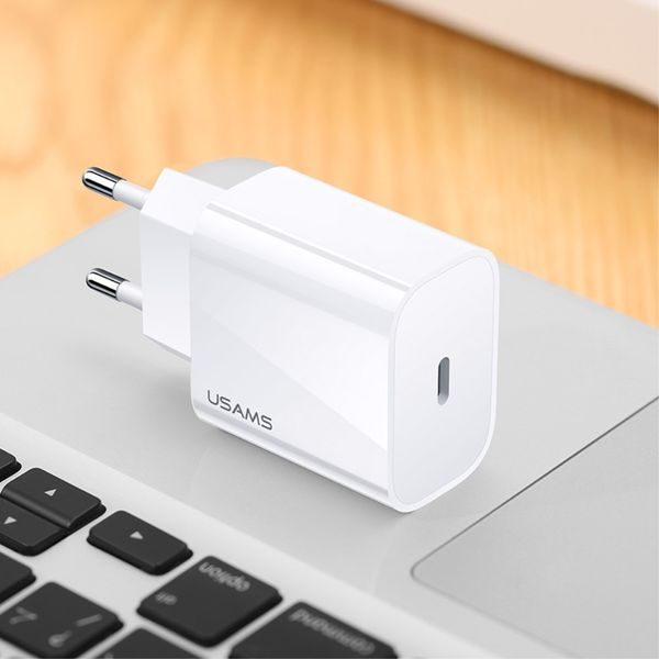 USAMS US-CC T34 PD Quick Charge Travel Charger 20W