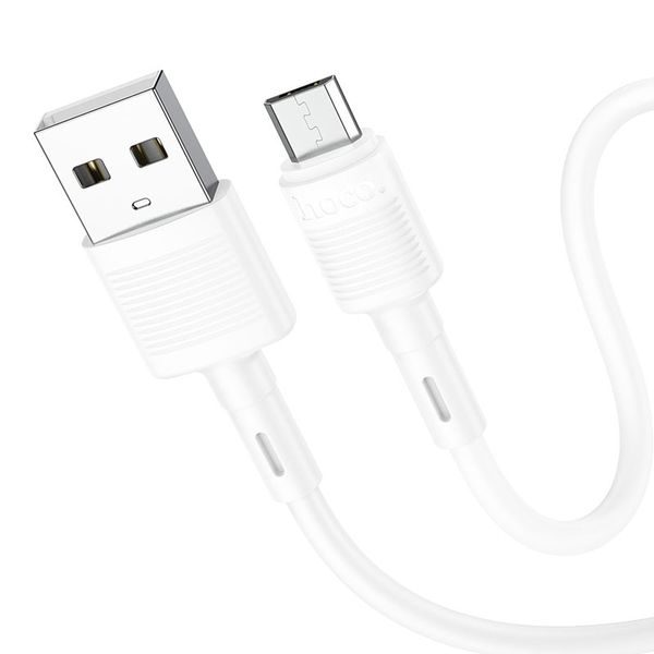 USB-A na microUSB kabel Hoco X83 18W, 2.4A (1m) bílý