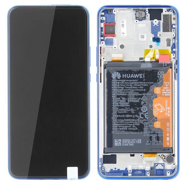 Huawei P Smart Z LCD Display Touch Screen with Frame and Battery (Service Pack) Blue