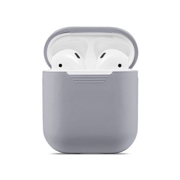 Apple Airpods ochranný kryt obal na beztrádová sluchátka šedý