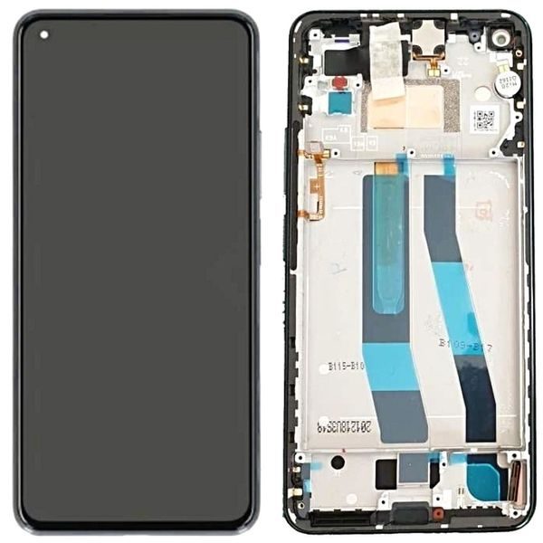 Xiaomi 11 Lite 5G NE LCD displej dotykové sklo včetně rámečku (Service Pack) Black