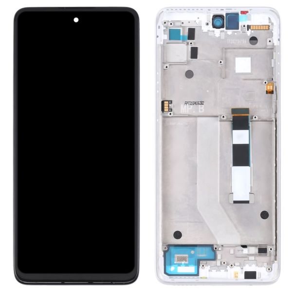 Motorola Moto G 5G LCD touch screen digitizer with frame - silver