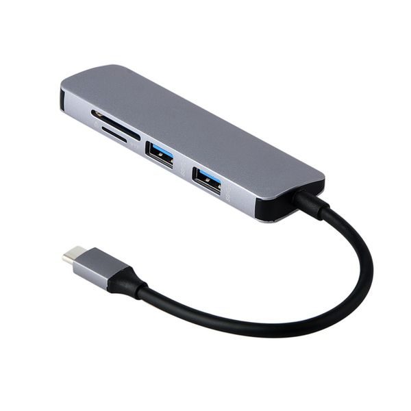 USB-C Hub 5 v 1 USB 3.0 Port 3x SD/TF čtečka karet