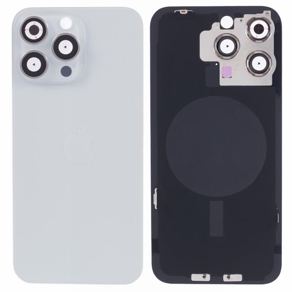 Back Cover for iPhone 15 Pro (White Titanium)