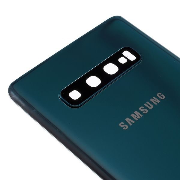 Samsung Galaxy S10 zadní kryt baterie osázený včetně krytky fotoaparátu zelený G973