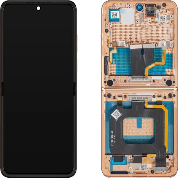 Motorola Razr 50 Ultra LCD displej dotykové sklo originálne (Service Pack) vnútorné - Peach Fuzz