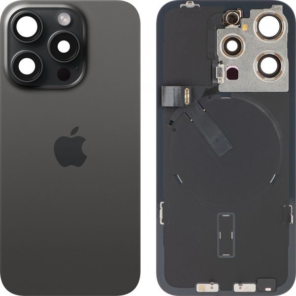 Zadný kryt batérie iPhone 15 Pro (originálny PULL) Čierny titán
