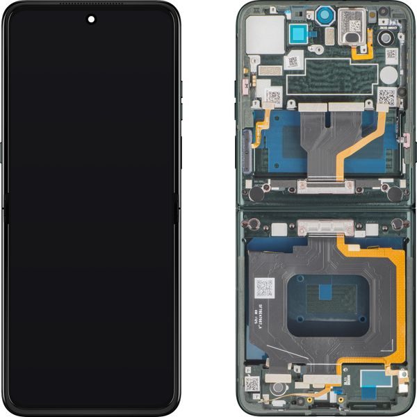 Motorola Razr 60 Ultra LCD displej dotykové sklo originálne (Service Pack) vnútorný - Pantone Scarab