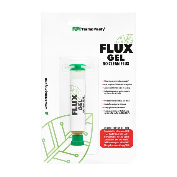 AG tavidlo Gel RMA Flux 10 ml – No Clean spájkovacie tavidlo pre SMD/SMT