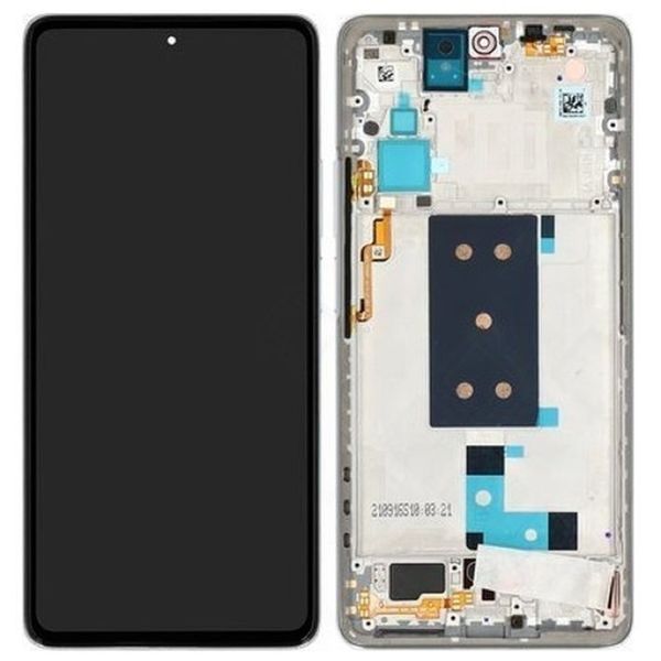 Xiaomi 11T / 11T Pro LCD Display Touch Glass with Frame (Service Pack) Silver