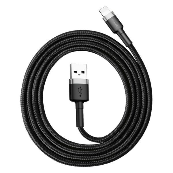 USB-A na Lightning kabel Baseus Cafule 18W, 2.4A, 1m (šedý)