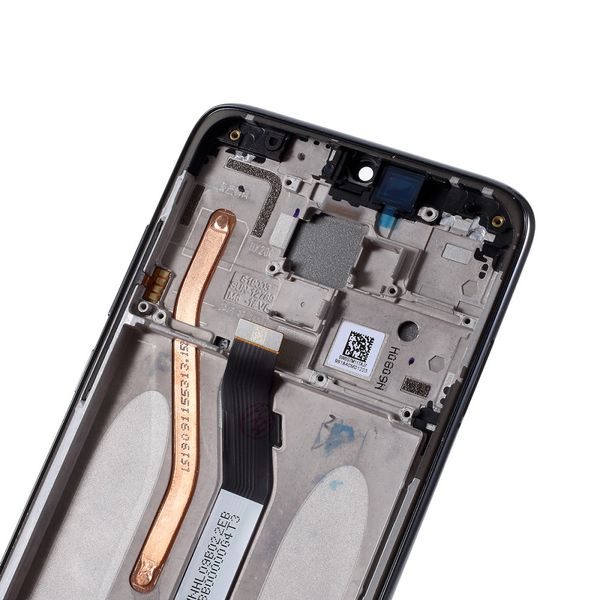 Xiaomi Redmi Note 8 Pro LCD dotykové sklo komplet přední panel černý včetně rámečku