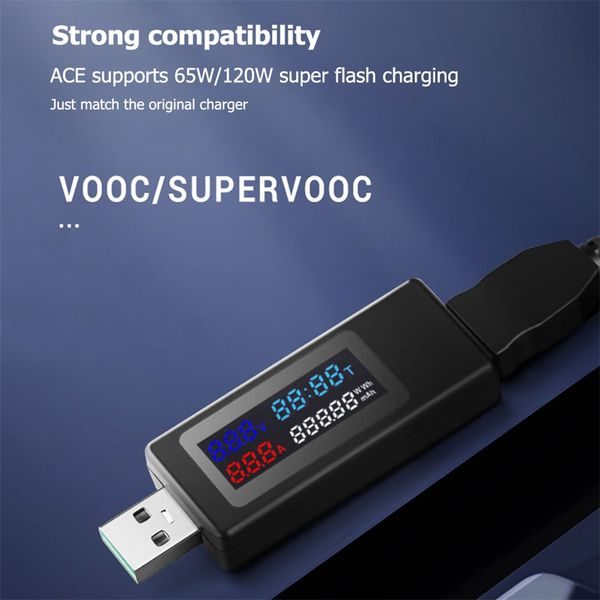 KEWEISI KWS-V30 USB tester napätia, prúdu a kapacity s IPS displejom