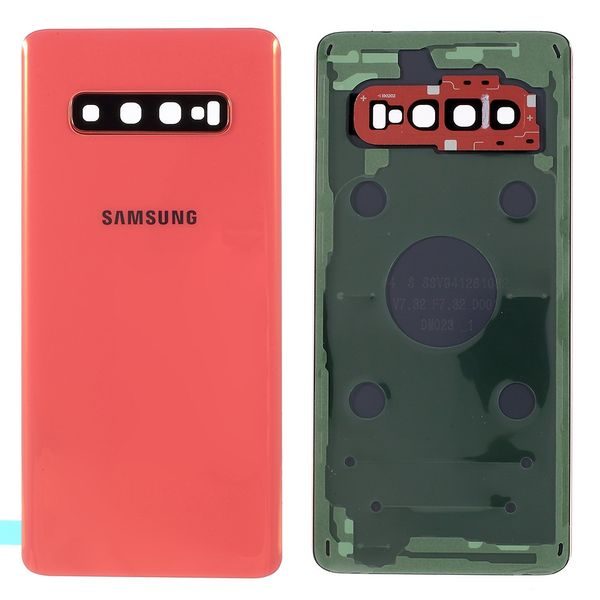 Samsung Galaxy S10 zadní kryt baterie osázený včetně krytky fotoaparátu červený G973