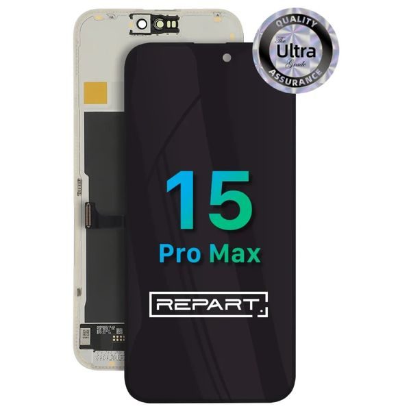 LCD displej iPhone 15 Pro Max + dotykové sklo (120 Hz FHD SOFT-OLED REPART ULTRA)