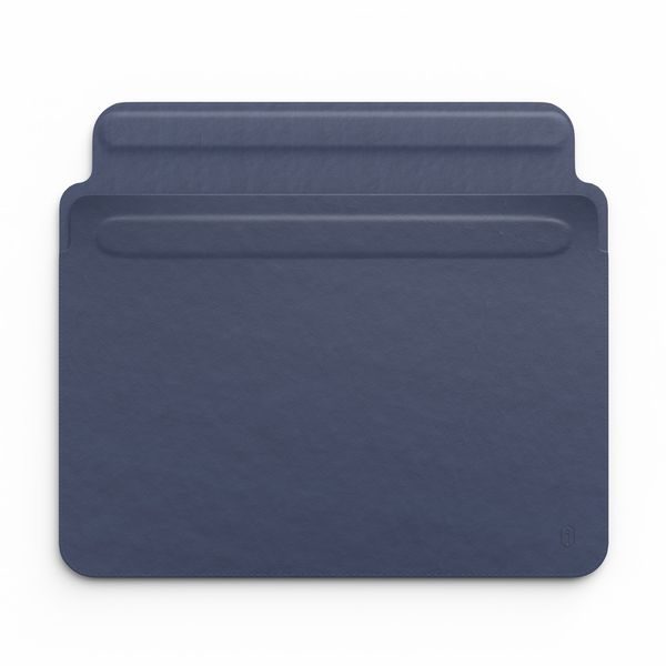 Kožený obal MacBook Pro 13" 2016/2017/2018/2019/2020/M1 tenké pouzdro WIWU modré
