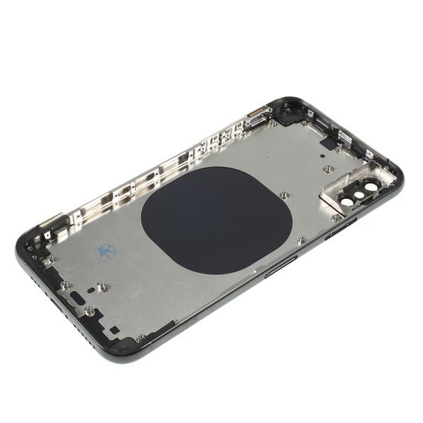 Apple iPhone XS zadní kryt baterie černý včetně středového rámečku telefonu šedý