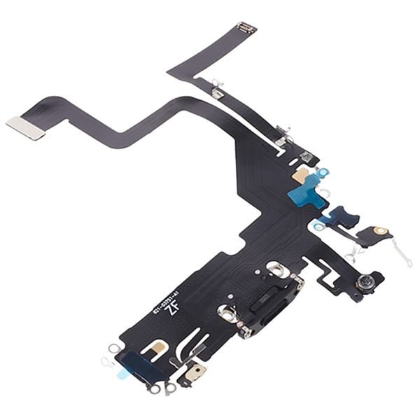 Konektor iPhone 14 Pro nabíjecí dock flex černý mikrofon