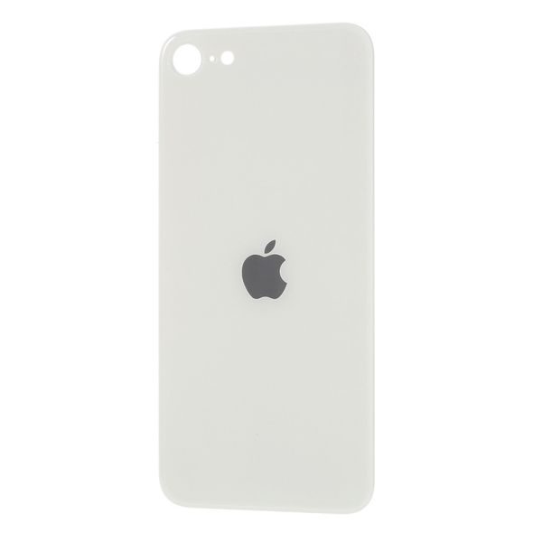 Apple iPhone SE 2. generace zadní skleněný kryt baterie bílý se zvětšeným otvorem na zadní fotoaparát