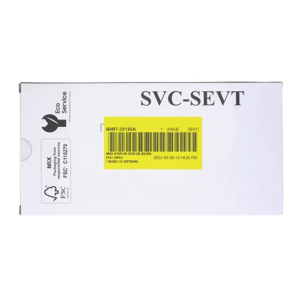 Samsung Galaxy Z Flip 5 F731 LCD displej originálny (Service Pack) vonkajší - čierny