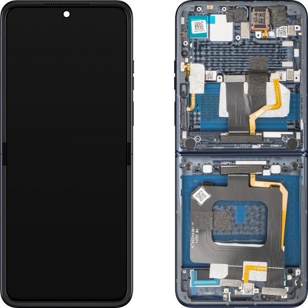 Motorola Razr 50 Ultra original LCD display &amp; touch glass (Service Pack) internal - Midnight Blue