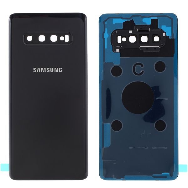 Samsung Galaxy S10 Plus zadní kryt baterie osázený včetně krytky fotoaparátu černý G975