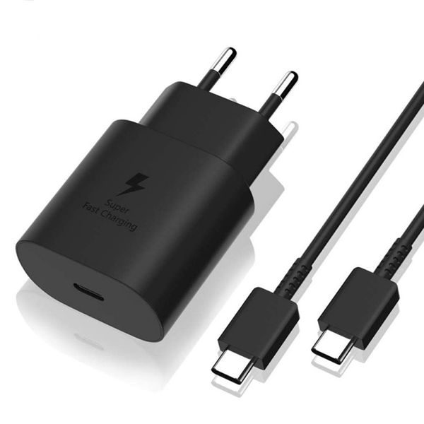 Nabíjecí adaptér Samsung EP-TA800B + kabel DA705BBE 25W 3A USB-C (Black)