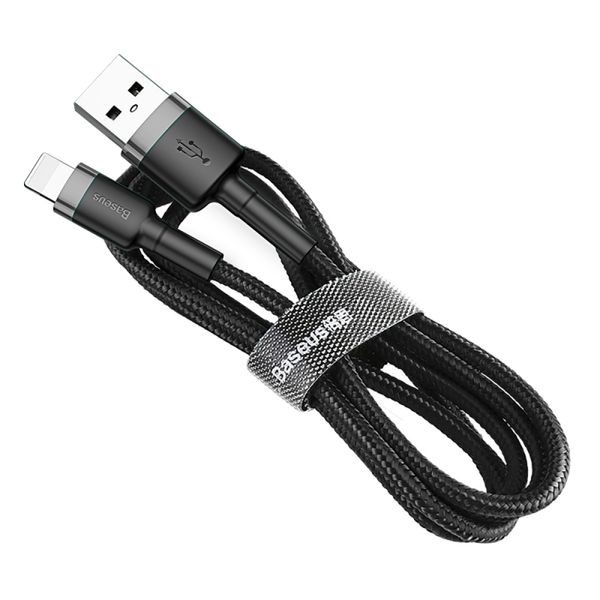 USB-A na Lightning kabel Baseus Cafule 18W, 2.4A, 1m (šedý)