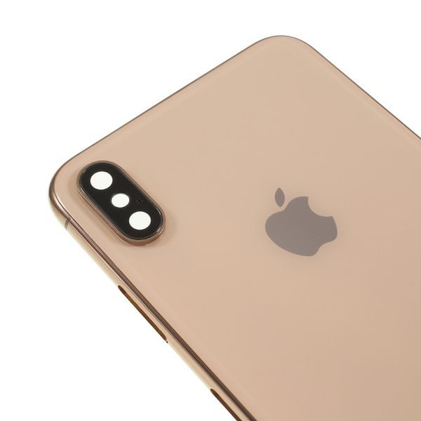 Zadní kryt baterie Apple iPhone XS MAX zlatý včetně středového rámečku