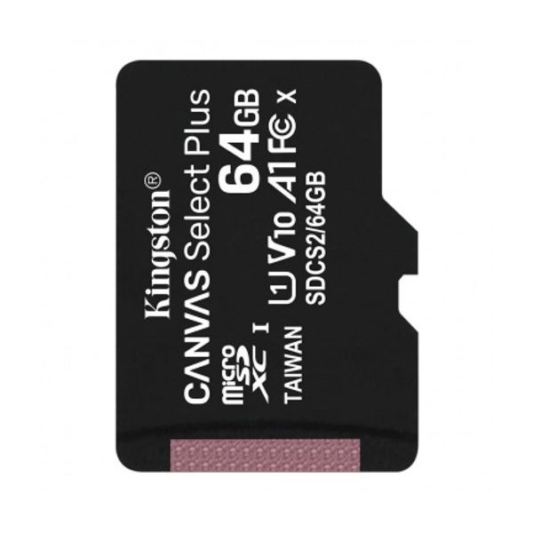 Paměťová karta microSDXC Kingston Canvas Select Plus 64Gb, Class 10 / UHS-1 U1