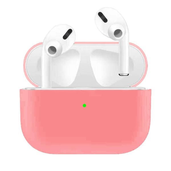 Apple Airpods Pro ochranný kryt silikonový obal na beztrádová sluchátka růžový