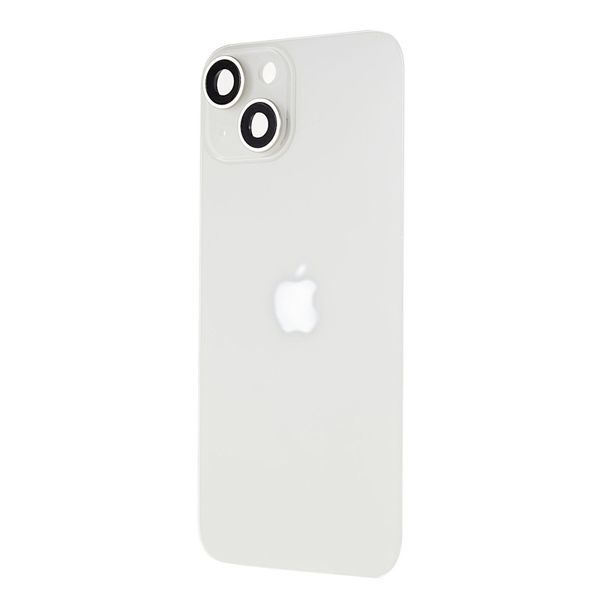 White Rear Battery Cover for iPhone 14 with Camera Lens Cover