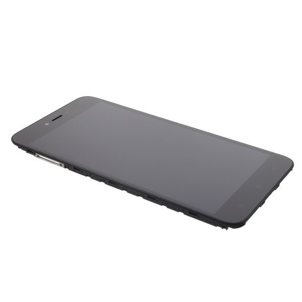 Xiaomi Redmi Note 5A LCD with touch screen and frame Black (Service Pack)