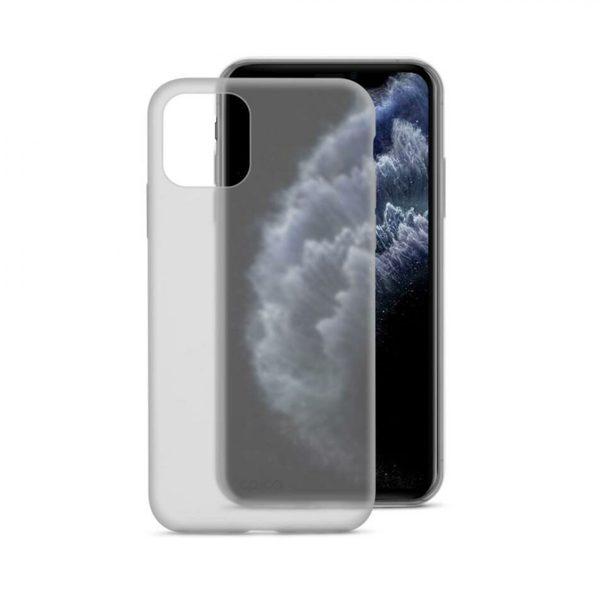 EPICO SILICONE CASE iPhone 11 Pro - transparentní/černá